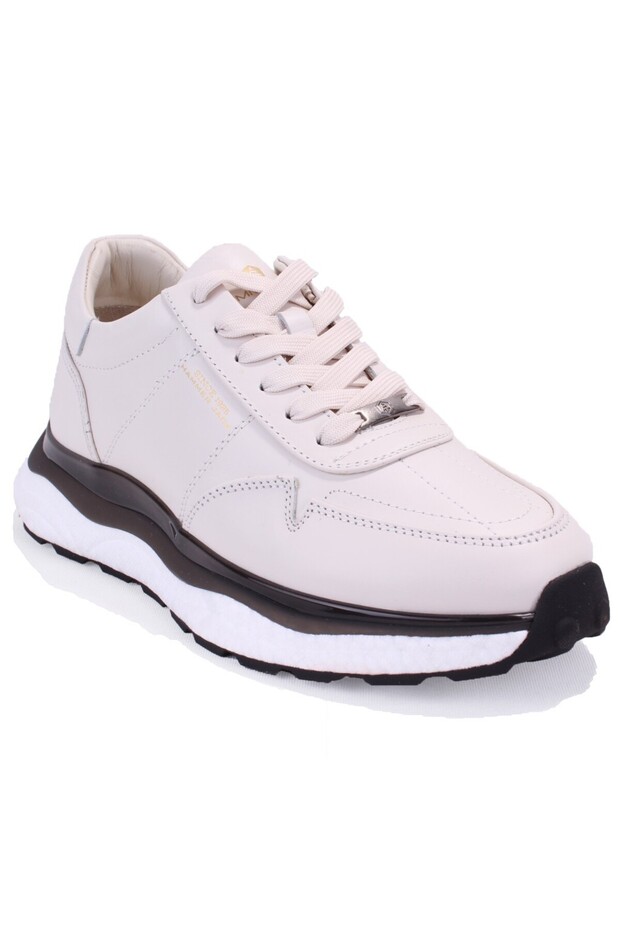 Lesion 10225028 Off-White Orthopedic Casual Men's Leather Shoes