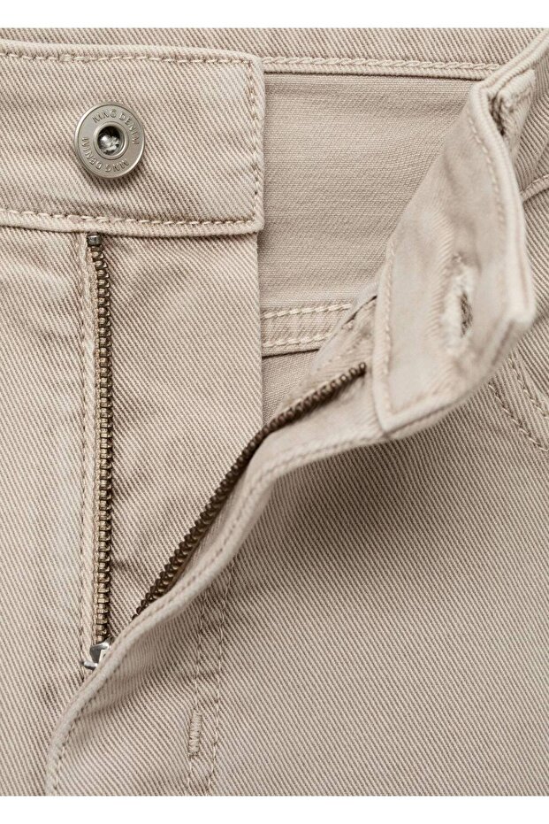 Bermude din bumbac slim - 5