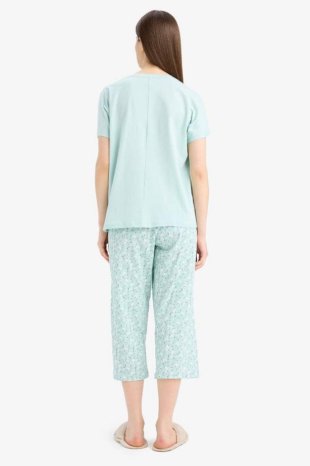 Pijama Takımı Kısa Kollu Üst Esnek Belli Kapri Altı-fall In Love E0263ax25sp - 6