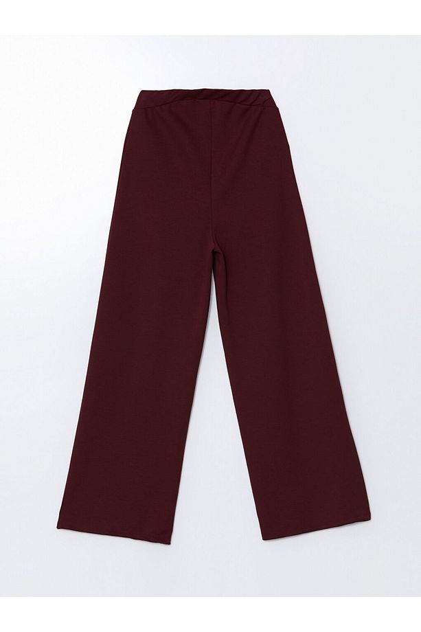 LCW Modest Beli Lastikli Geniş Paça Kadın Eşofman Altı - 6