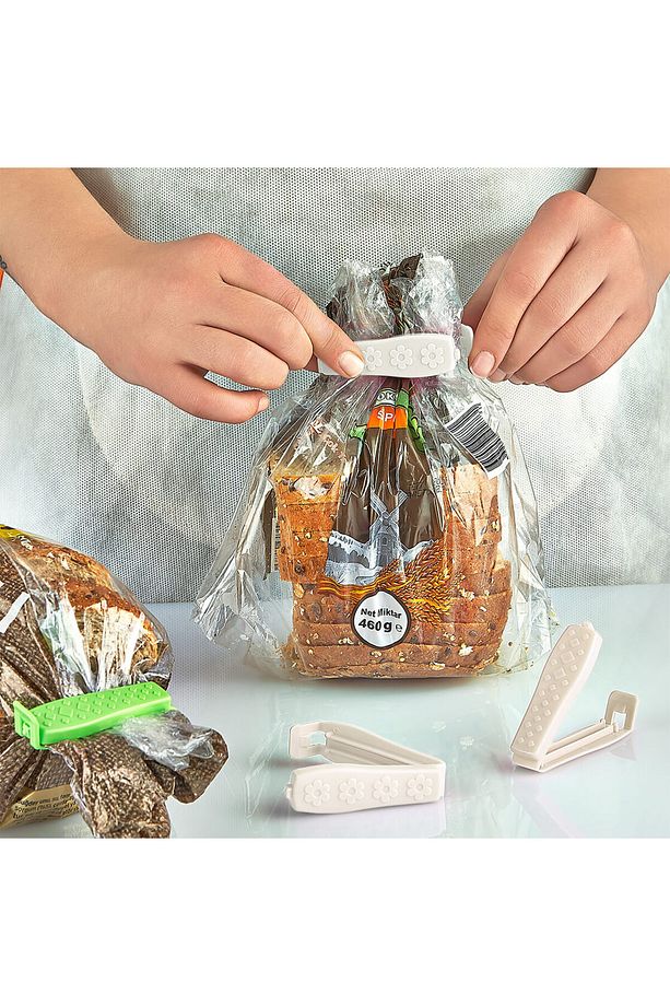 Paket Poşet Mandalı / Klipsi Ambalaj Kapatma Aparatı Paket Mandalı- 5'li Set - 2
