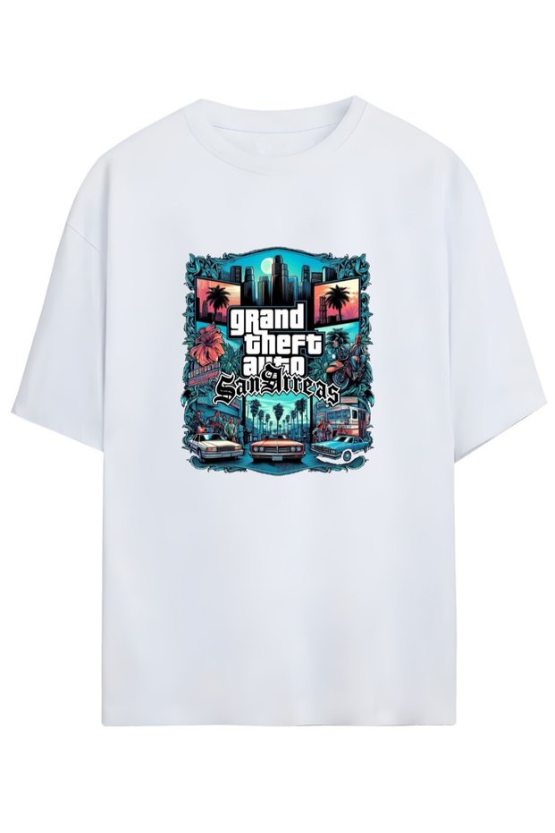 Gta - Grand Theft Auto Unisex Cotton Tshirt