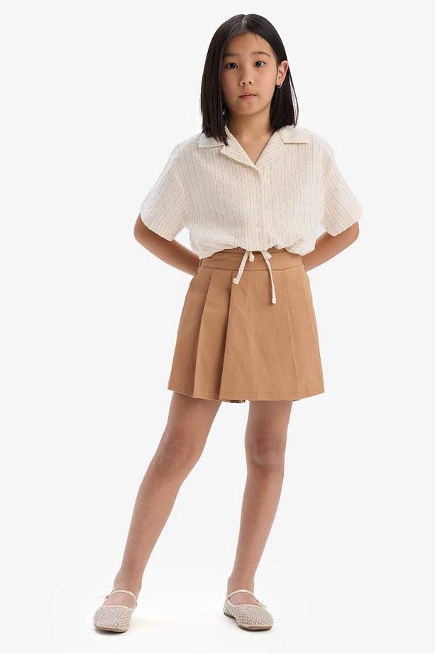 Kız Çocuk Gabardin Pileli Şort Etek E2648a825sm - 3