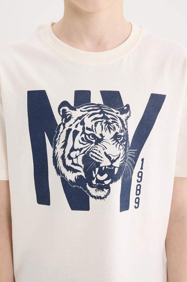 Yeni Sezon Erkek Çocuk New Pijama Takımı Kısa Kollu Piajam Üstü Esnek Belli Şort - 6