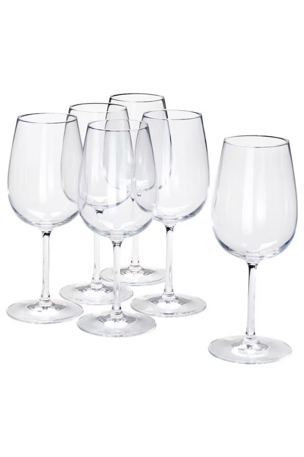STORSINT Juice Glass, Clear Glass, 49 cl, 6-Pack – Elegant & Durable Crystal-Like Glasses