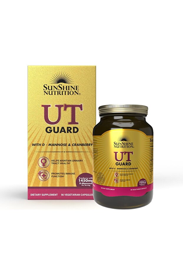 UT (Urinary Tract) Guard with 1450mg D-Mannose & Cranberry, 90 Veg Capsules
