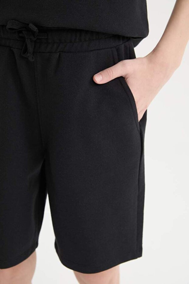 Chlapecká souprava 2 kusů Tričko s kapucí a potiskem s krátkým rukávem Elastické šortky v pase E2850A825SM - 8