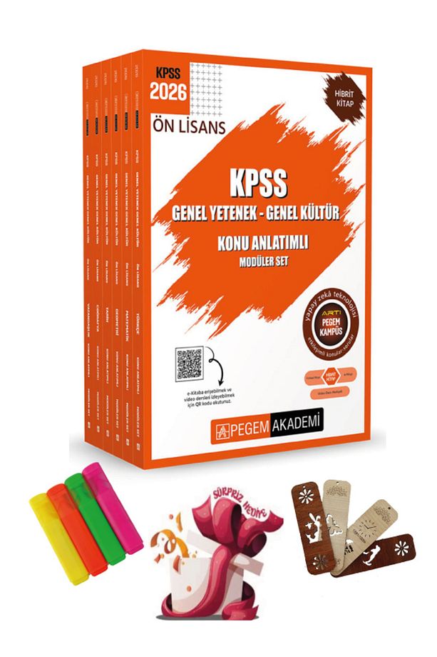 Pegem 2026 KPSS Ön Lisans Konu Anlatımlı Modüler Set Genel Yetenek Genel Kültür (6 Kitap) - 1
