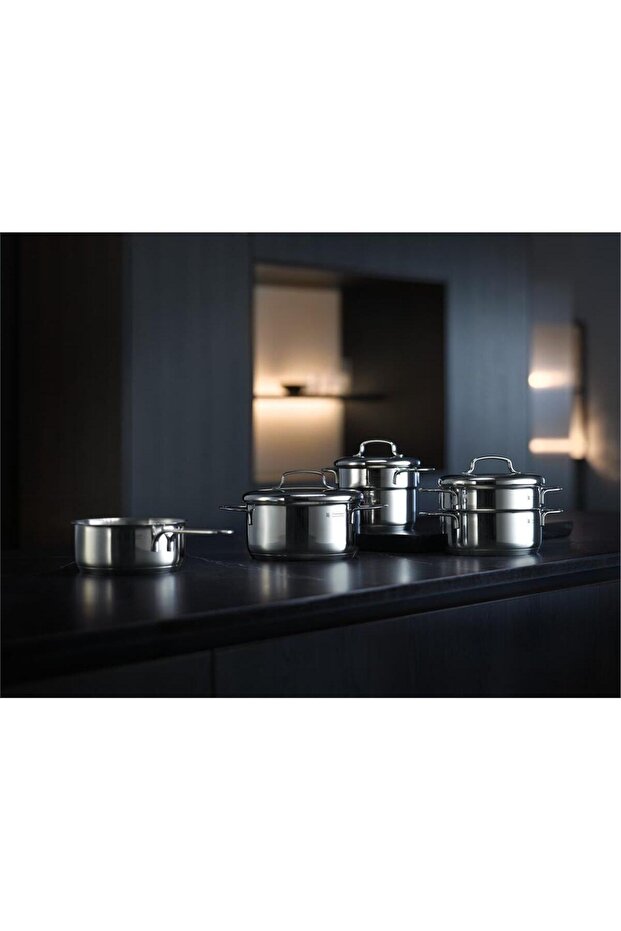 Mini Çelik Tencere Seti 5 Parça - 7
