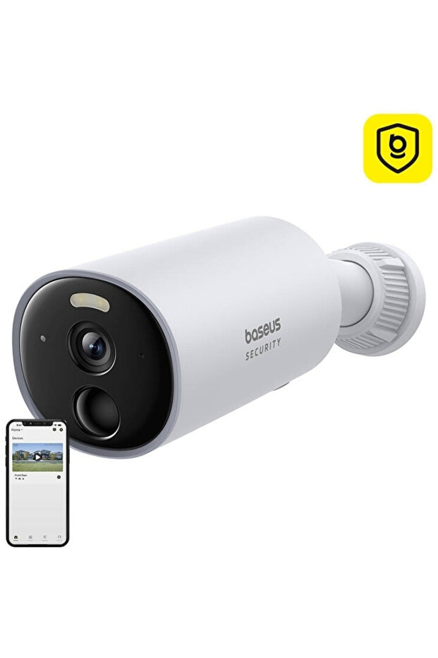Security B1 Outdoor Camera - 2 K - White - 1
