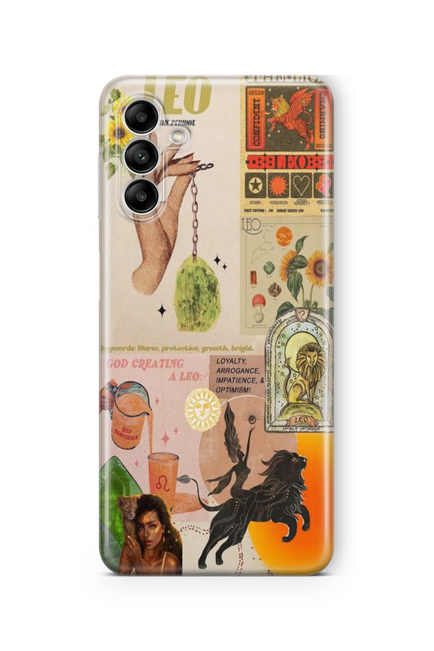 Samsung Galaxy S23 Fe Compatible Leo Design Printed Transparent Case