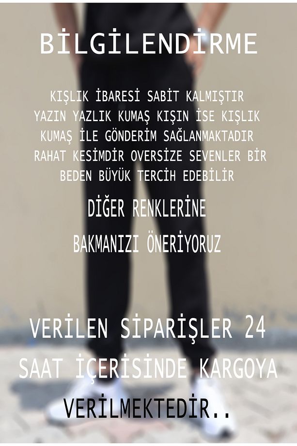 Unisex 2ip Örme Kumaş Baskı Ciwi Eşofman Alt - 2