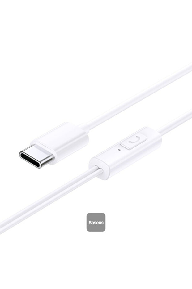 سماعات أذن سلكية من نوع Baseus Encok CZ11 Type-C - لون أبيض قمري - 3