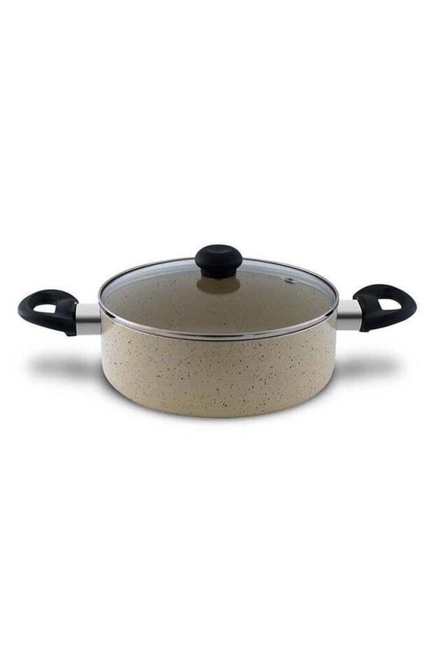 Non Stick Sauce Pan 24 Cm- Asp24ie, Granite Coating Aluminum Cookware Heat-resistant Handle