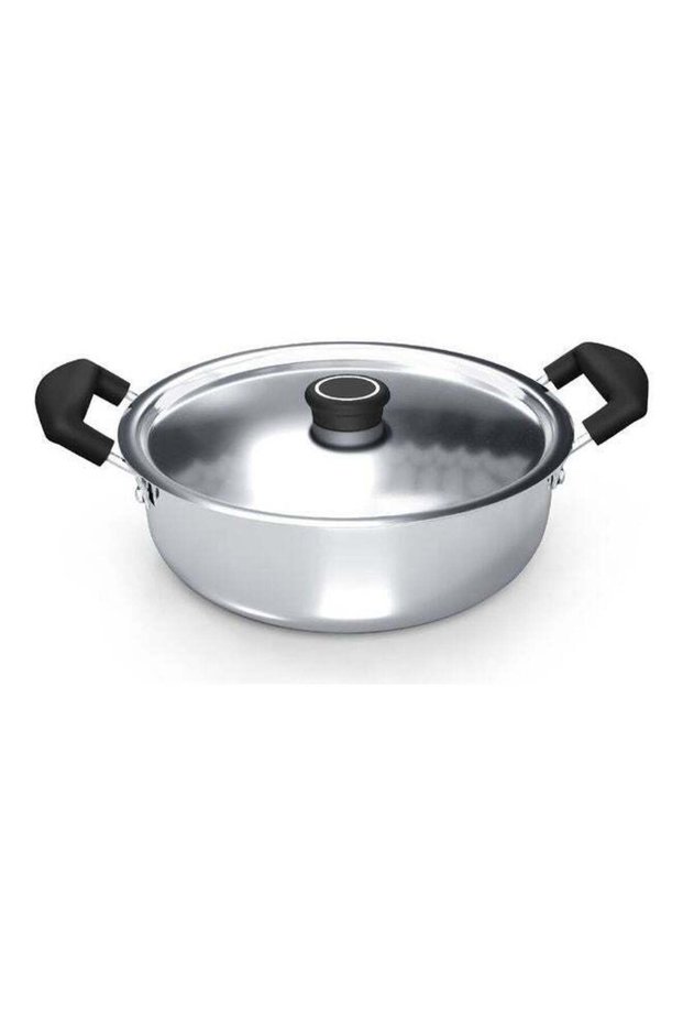 Stainless Steel Kadai Pan 22cm - Dkp 22b, Heat Resistant Handle & Knob Oven Safe Dishwasher Safe-