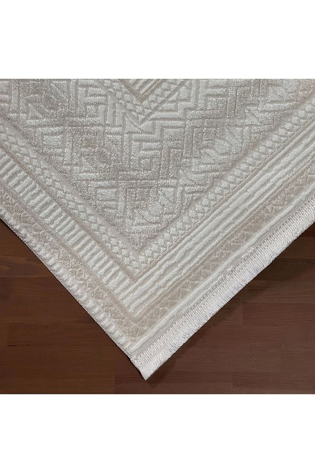 Galata Yumuşak Dokulu Modern Desen Bej Oturma Odası Salon Mutfak Genç Odası Halısı - 5