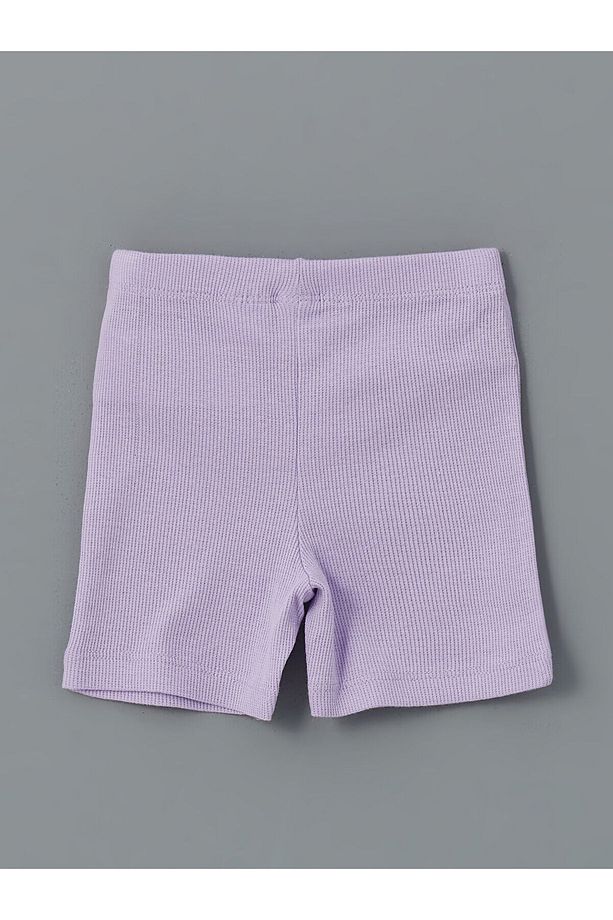L Baskılı Kız Bebek Şortlu Pijama Takım - 4