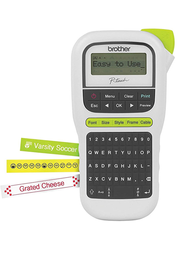 Brother PT-H110 P-Touch Portable Label Maker Handheld Labelling Machine white