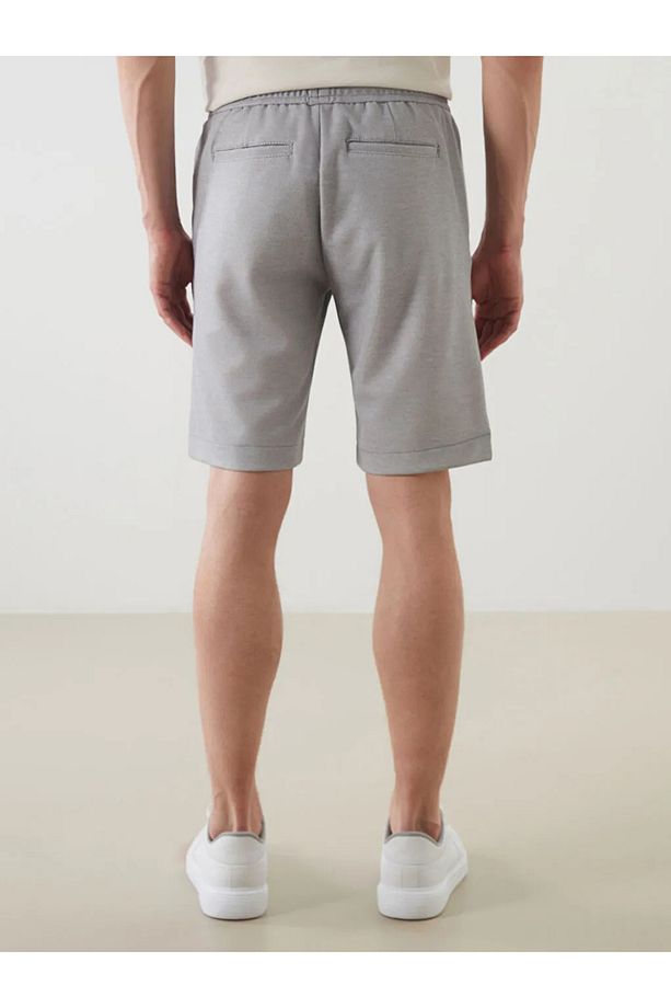 LCW Vision Gri Slim Fit Erkek Şort - 3