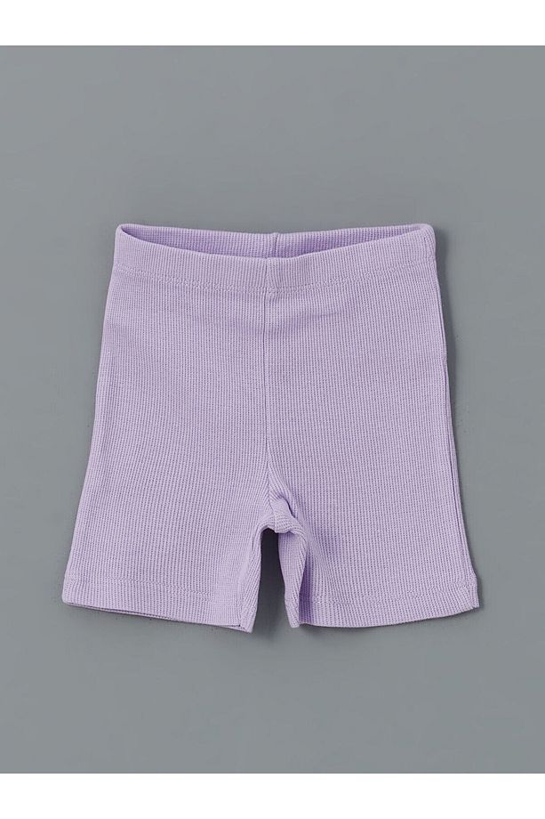 L Baskılı Kız Bebek Şortlu Pijama Takım - 3