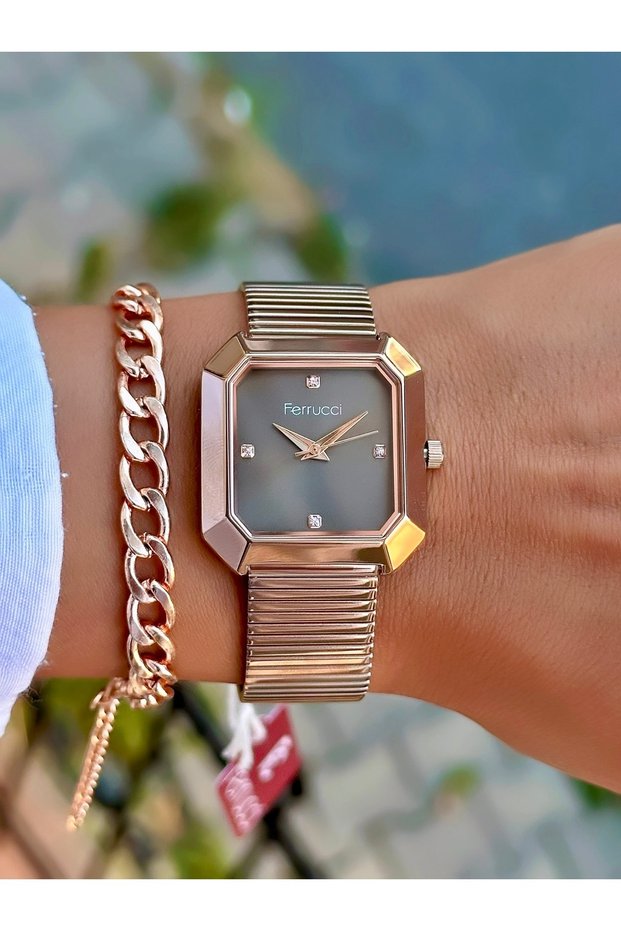 Steel Cord 3 Atm Waterproof Women's Wrist Watch + Bracelet with Gift