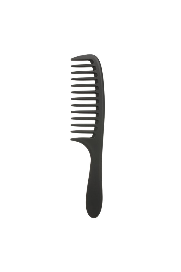 black Wide Tooth Comb Detangling Hair Wide Comb Round Teeth Hairdress Comb Carbon Antistatic Comb Pr