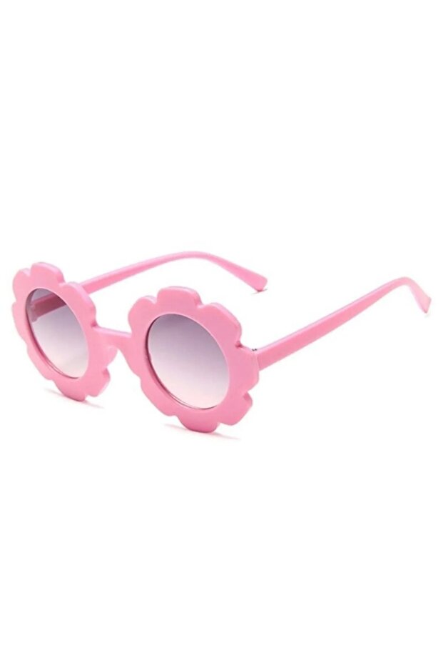 Pink Daisy Patterned Children's Sunglasses - 1