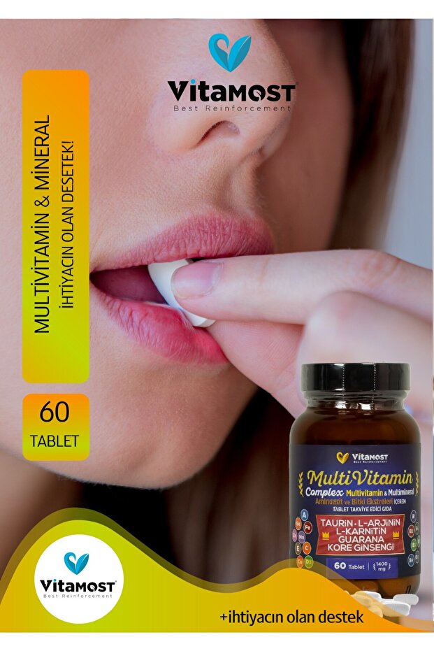 MULTİ VİTAMİN COMPLEX 60 TABLET 1400 MG - 2