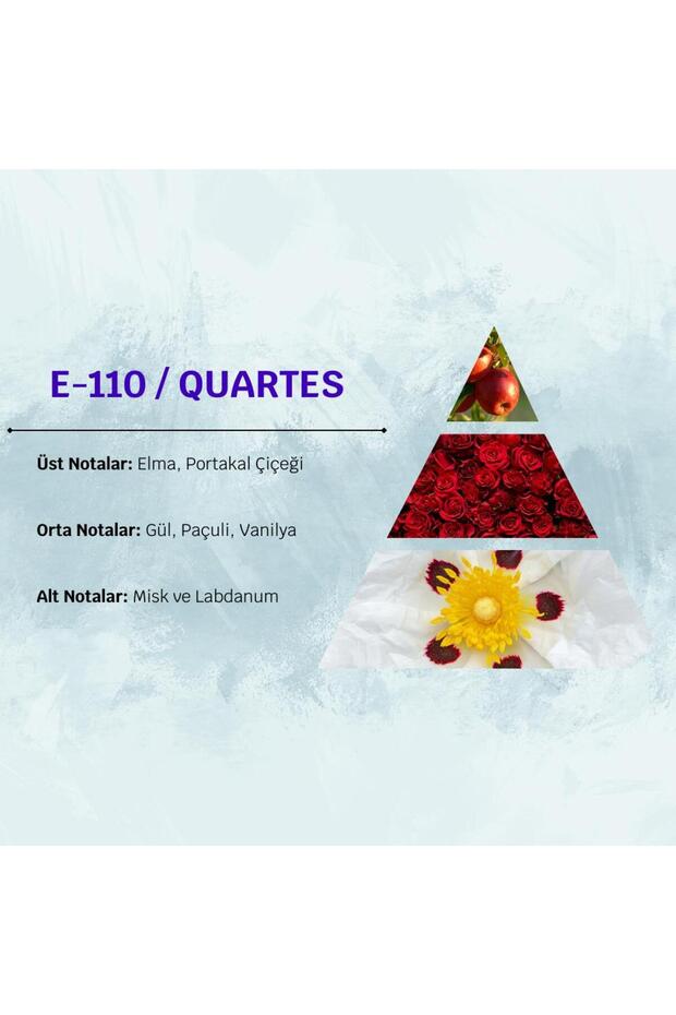 Quartes E110 100ml Çiçek&vanilya Erkek Parfüm - 5