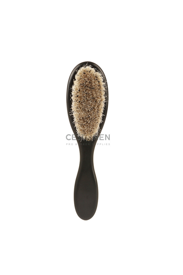 1pc Black New Professional Barber Shaving Beard Brush Removal Neck Dusting Horse Hair Brushes Face M