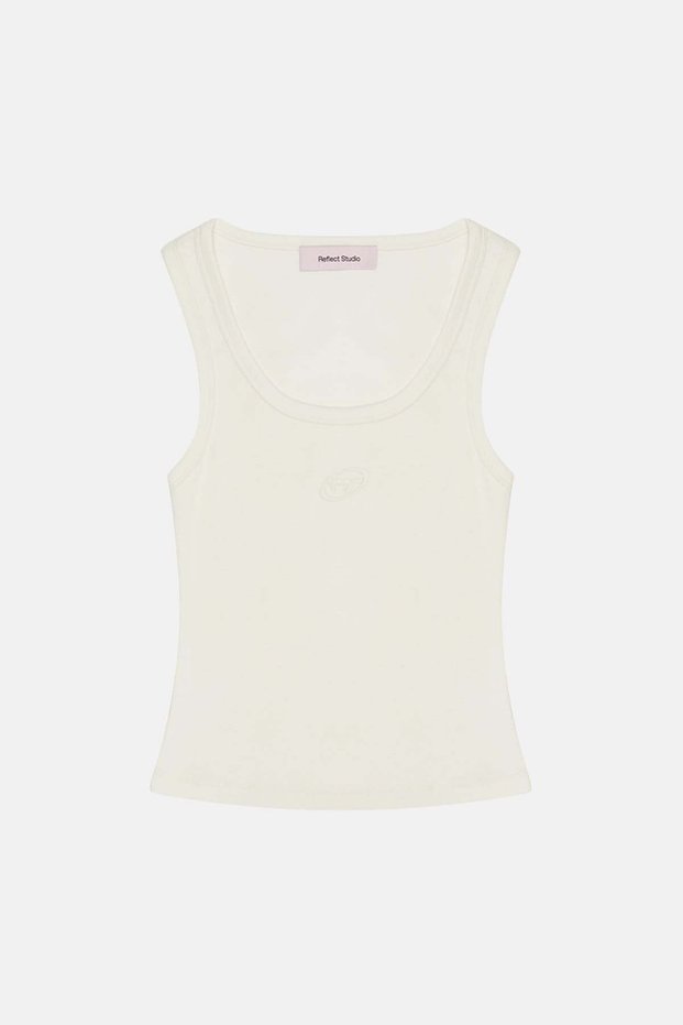 Zibeline Tank Top - Bonnet White