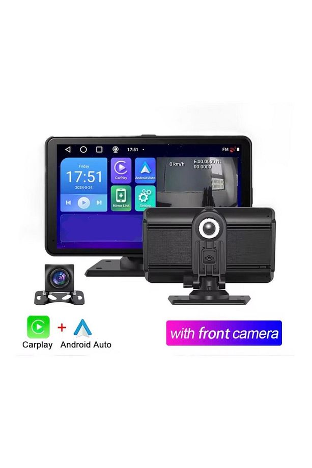 Stonex Aks-702 Kablosuz Carplay Android Auto tak çalıştır 7İnç Çift Kameralı kayıt yapar Multimedya - 1