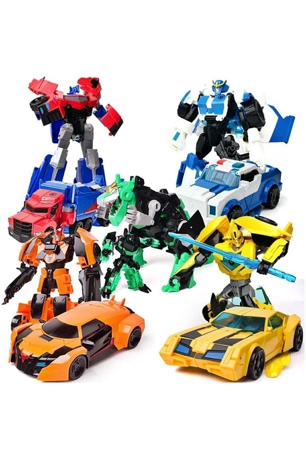 Kdd Transformers Tarzında Optimus Prime Bumblebee Grimlock Dönüşen Robot Araba - 4