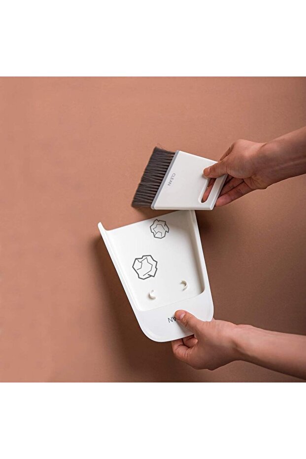 مجموعة فرشاة تنظيف طاولة القهوة باللون الأبيض - 6