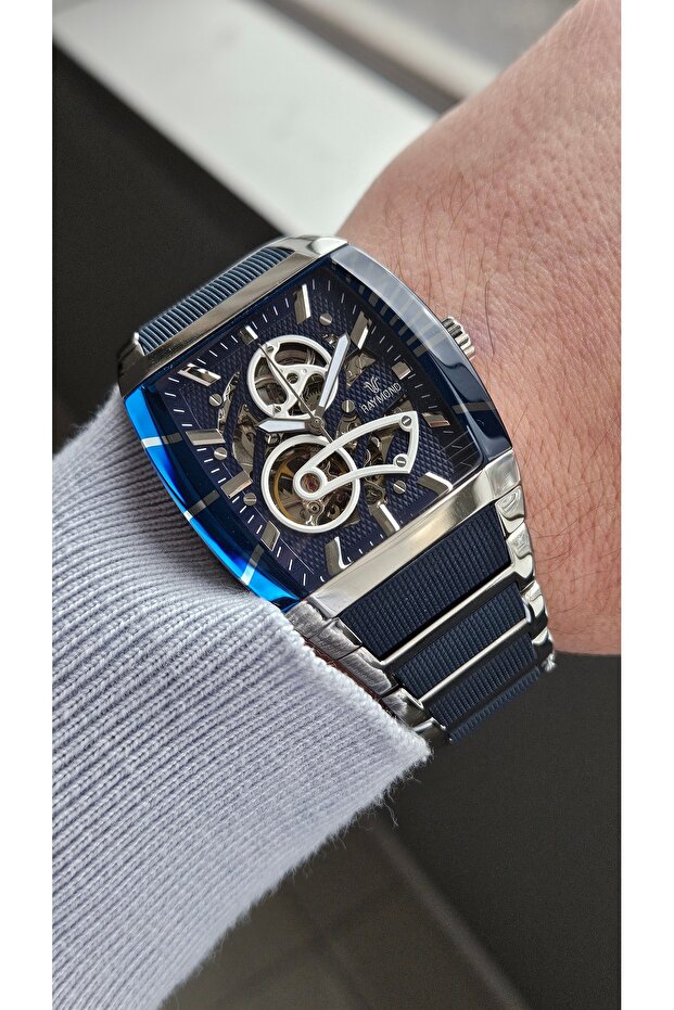 Rym-5129 Raymond Automatic Men's Wristwatch - 100% Steel and 2 Years Warranty