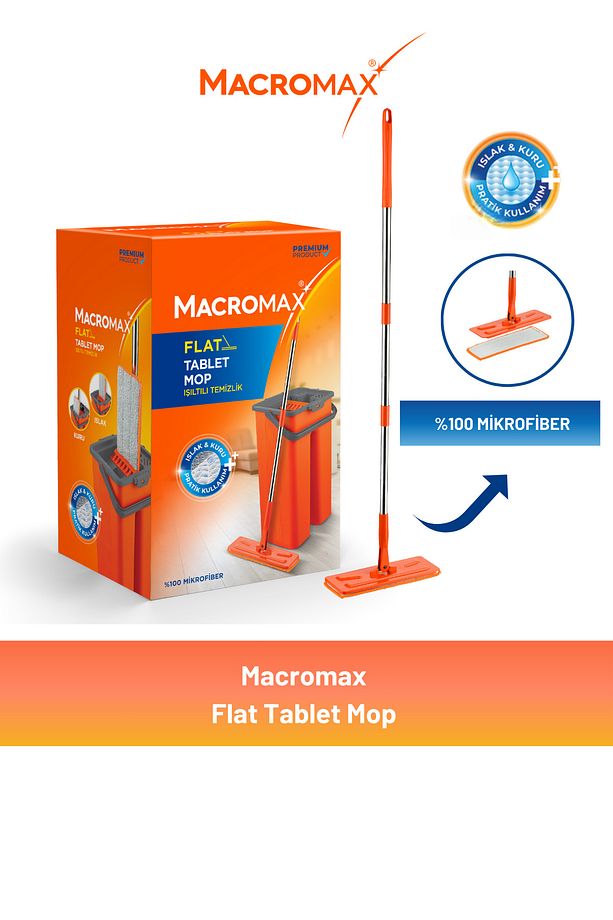 Mavi Kaset Mop Temizlik Seti - 1