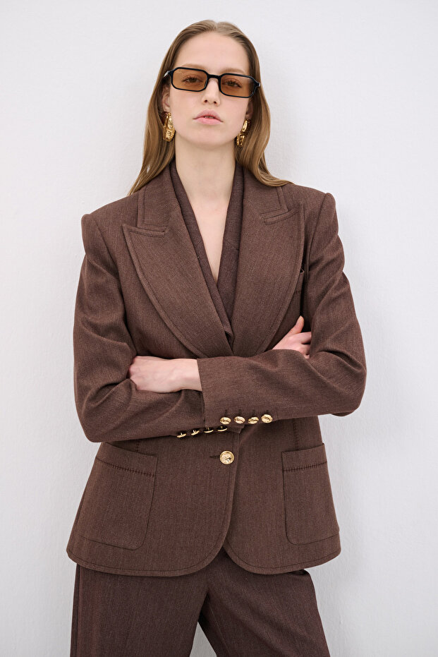 Denim Görünümlü Ceket - 6