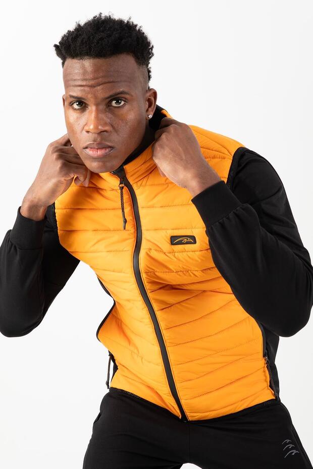 Regular Men's Mock Neck Saffron Vest