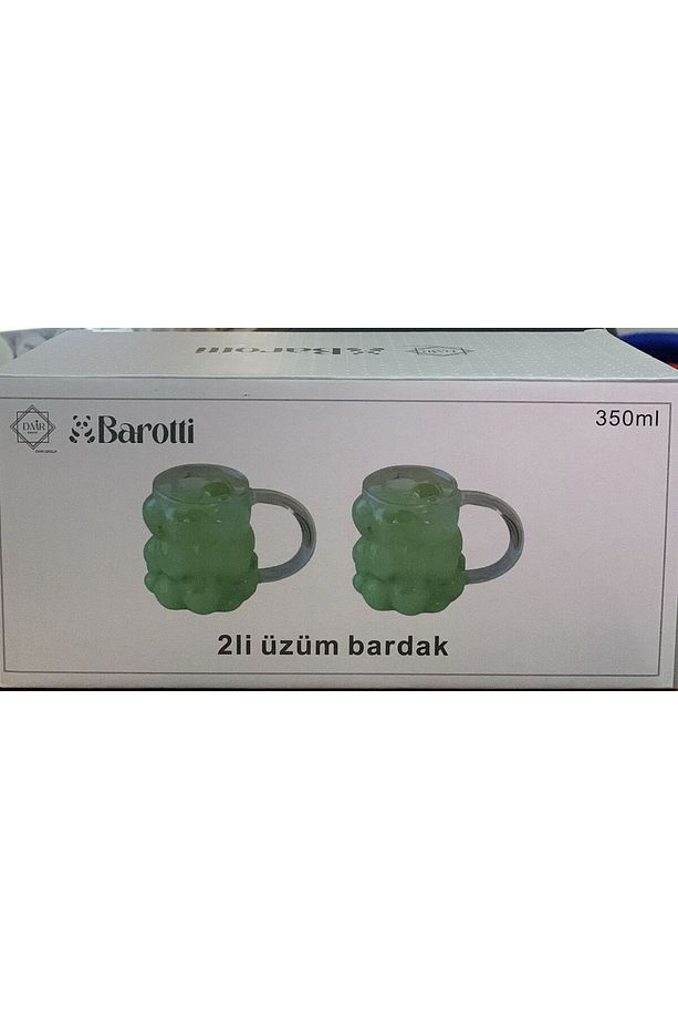 2 Adet Cam Bardak Üzüm Model Soğuk Kahve Bardağı 350 ml - 2