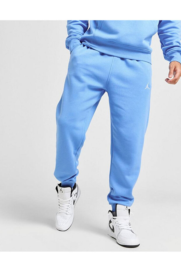 Jordan Brooklyn Fleece Men's Blue Sweatpants Cotton