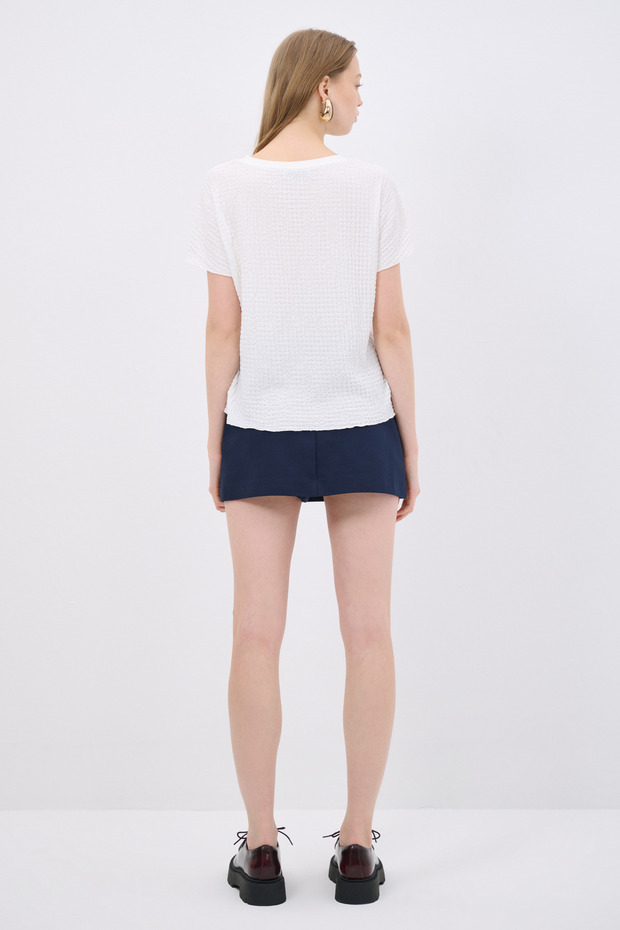 Kısa Kollu Bluz - 6