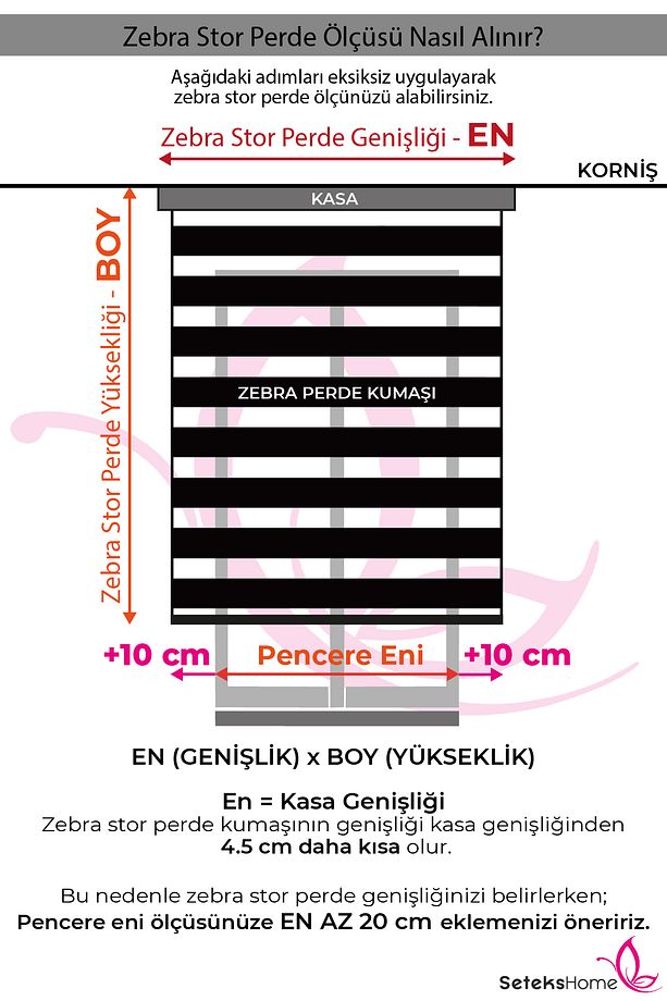 Gül Kurusu Pliseli Etek Dilimsiz 10672-v12 Zebra Stor Güneşlik Perde - 6