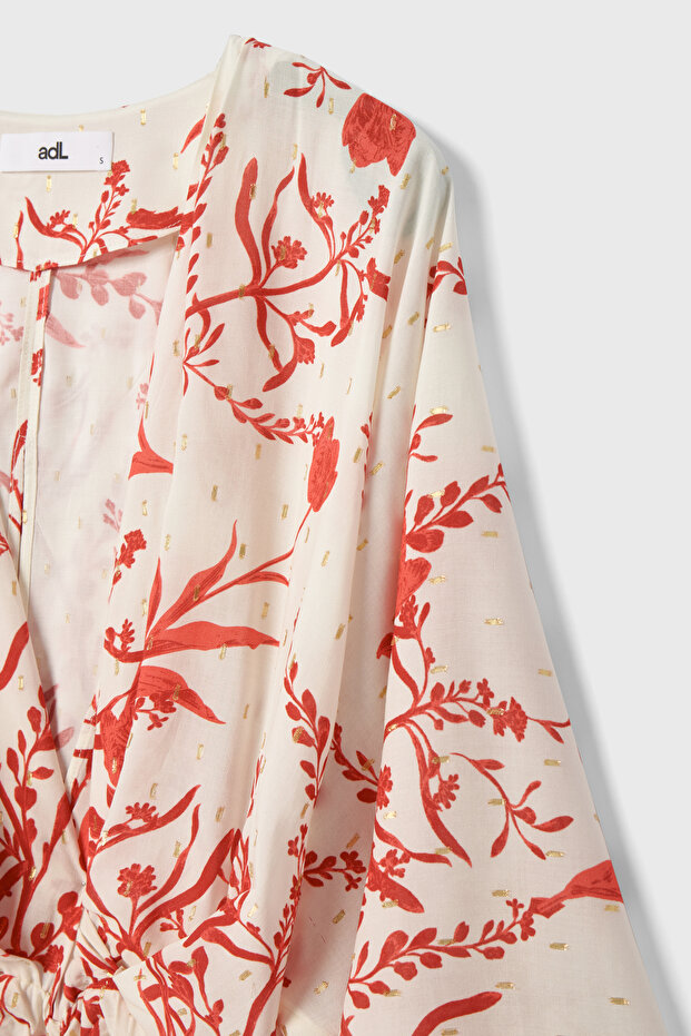 Büzgü Detaylı Mini Elbise - 9