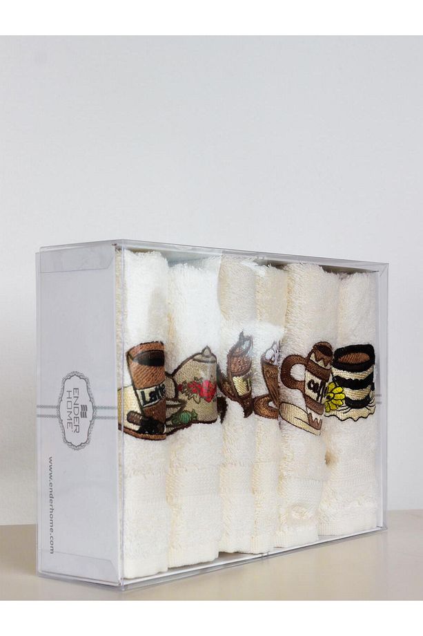 Coffe Temalı Mutfak Havlu Seti 30x30 Cm 6 Ad. - 5