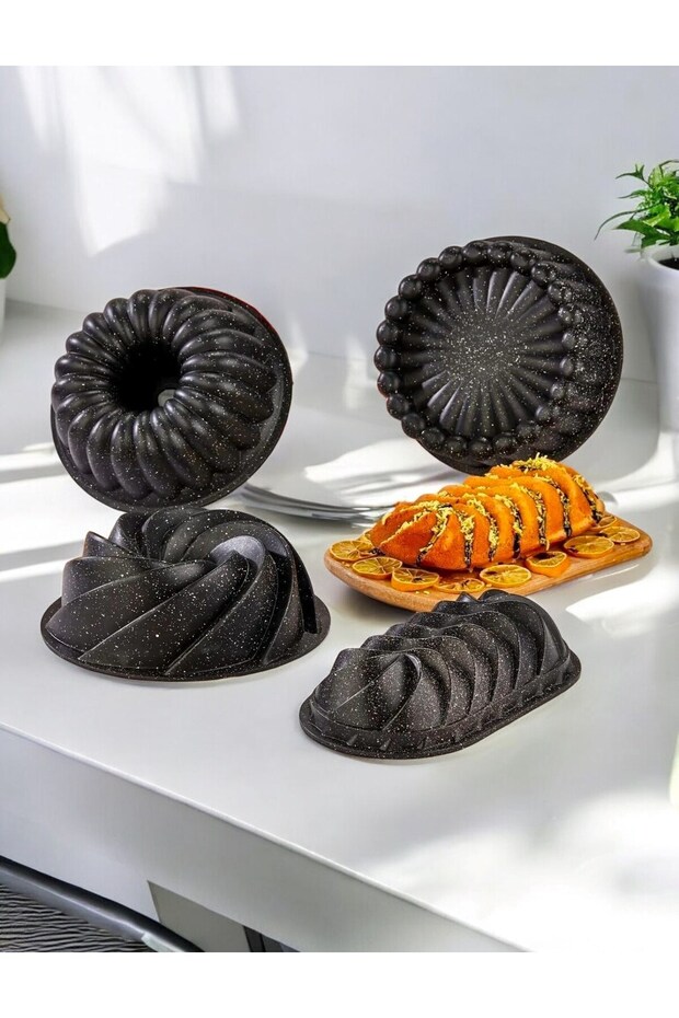 Eda 4'LÜ KEK KALIBI SETİ Siyah - 1