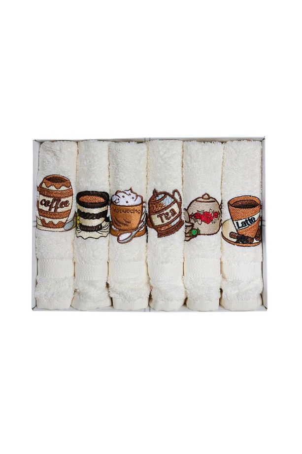 Coffe Temalı Mutfak Havlu Seti 30x30 Cm 6 Ad. - 4