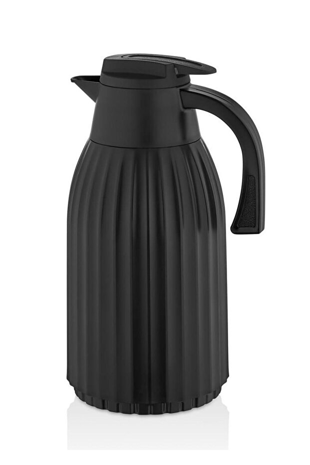 Oluklu Gövde 1,5 Lt Termos - Siyah - 3