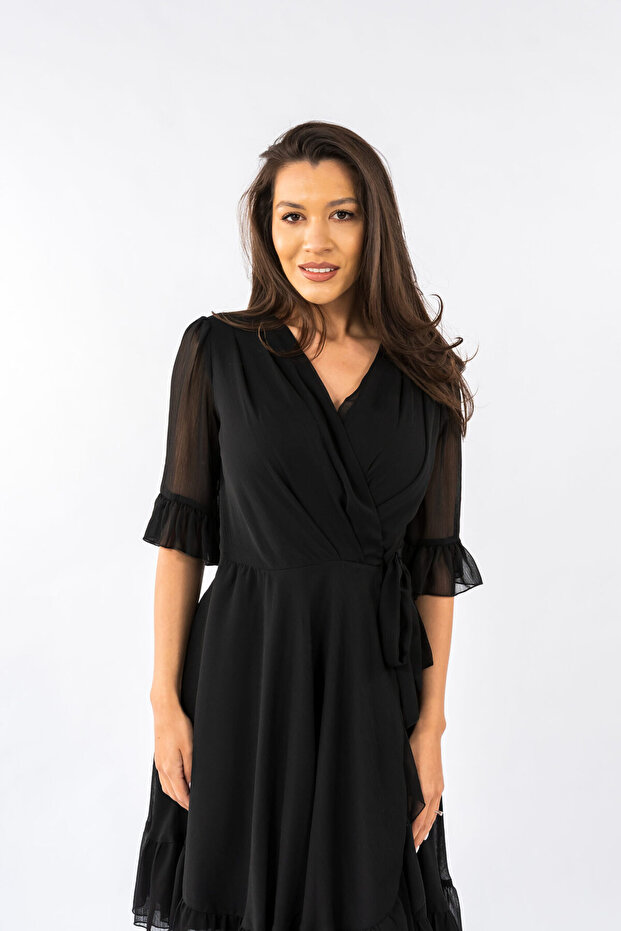 Rochie Neagra Eleganta Claudia - - 5