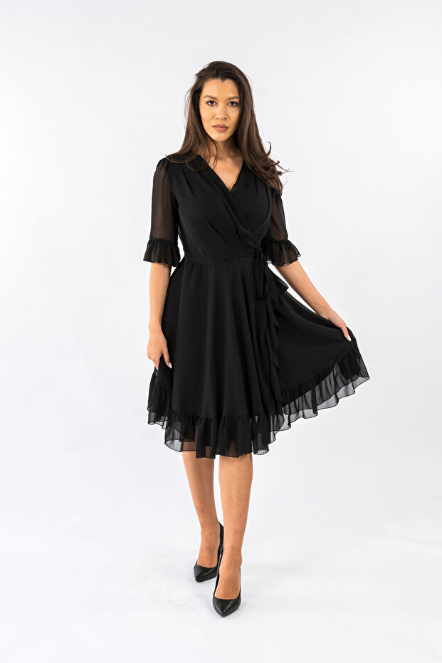 Rochie Neagra Eleganta Claudia - - 6