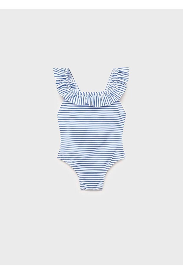 Ruffle Striped Swimsuit